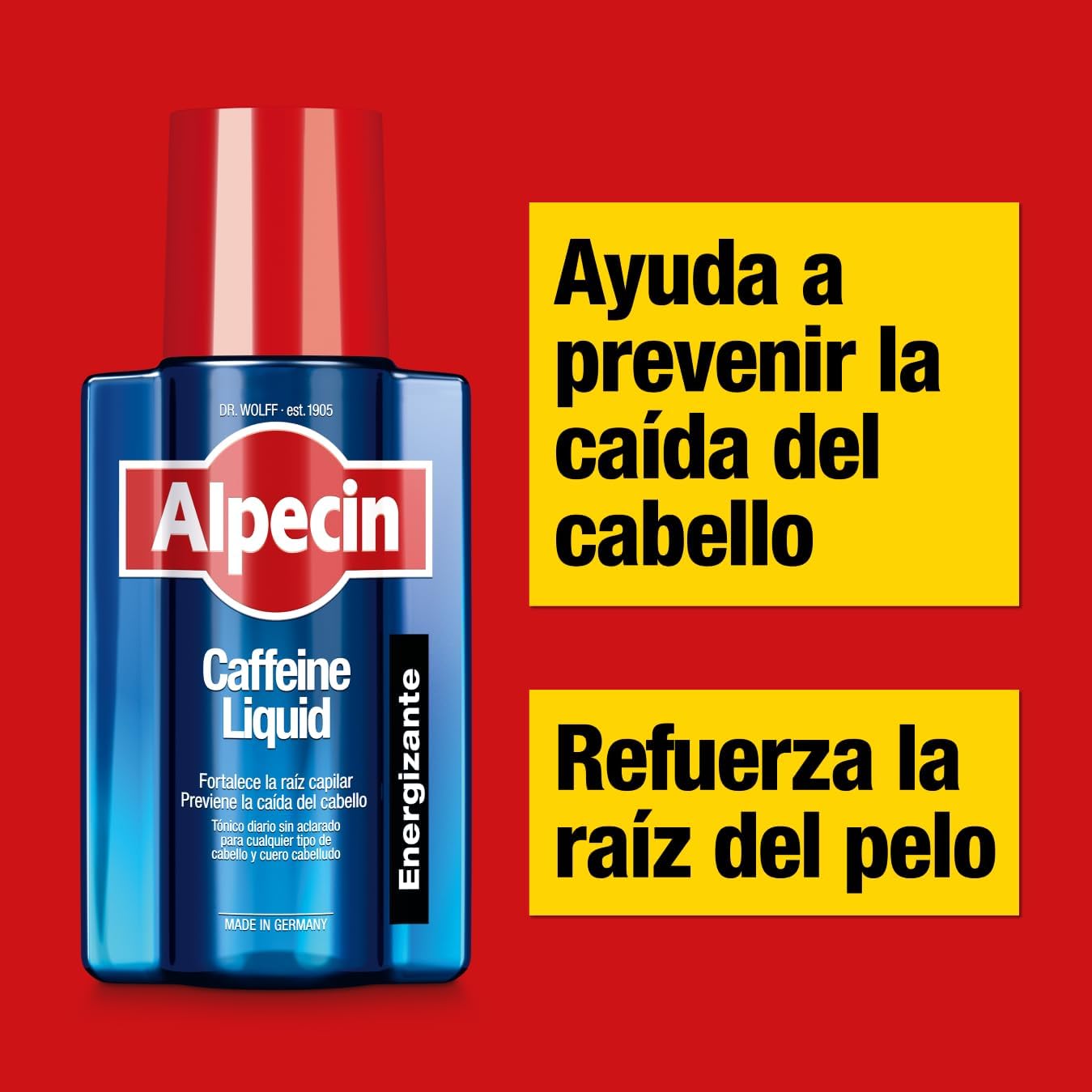 Kit Alpecin Anticanas (Shampoo + Tónico) Unisex - Canas y Caída del Cabello