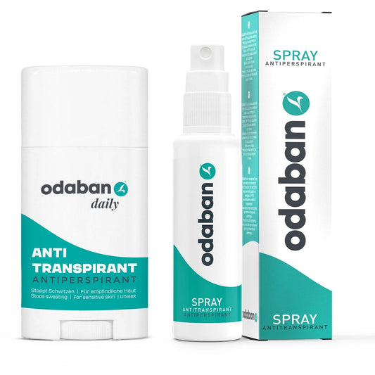 Kit Antitranspirante Odaban Spray + Deo Stick - Tratamiento Sudoración Excesiva Axilas