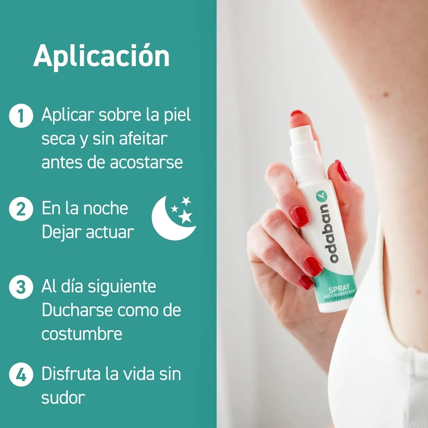 Antitranspirante Odaban Spray Triple Pack - Sudoración Excesiva Corporal