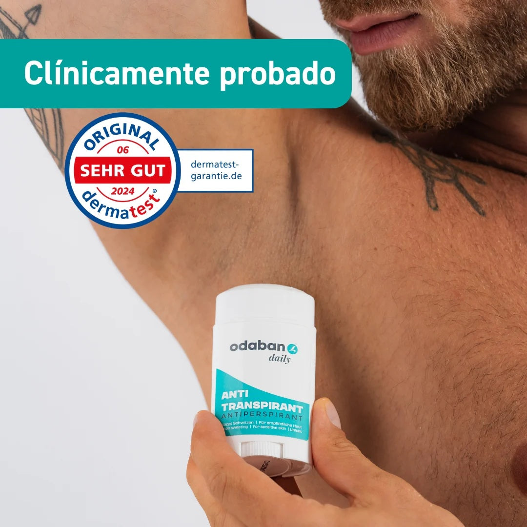 Antitranspirante Diario Odaban Barra 60g Unisex - Sudoración Excesiva Axilas / Desodorante