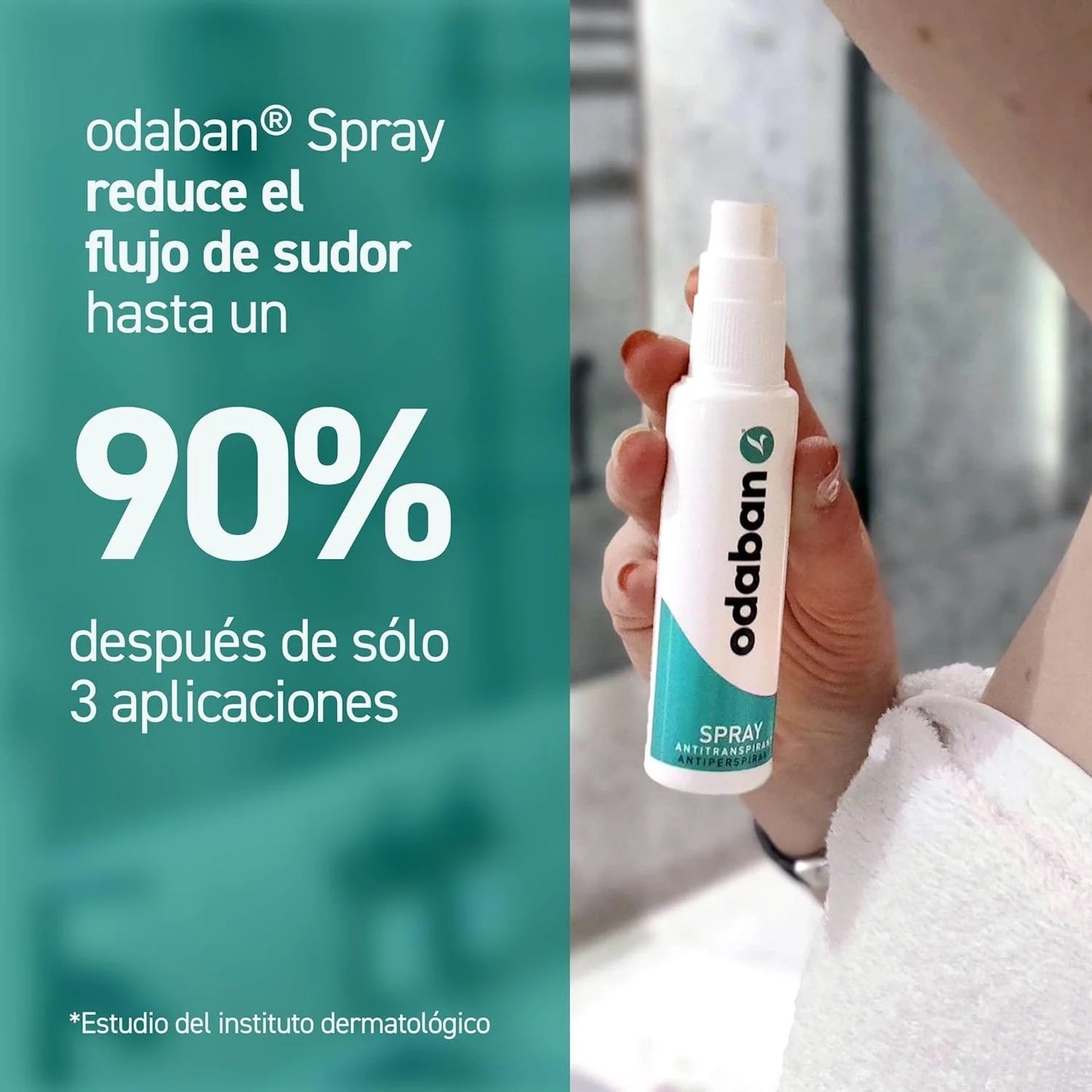 Kit Antitranspirante Odaban Spray + Deo Stick - Tratamiento Sudoración Excesiva Axilas