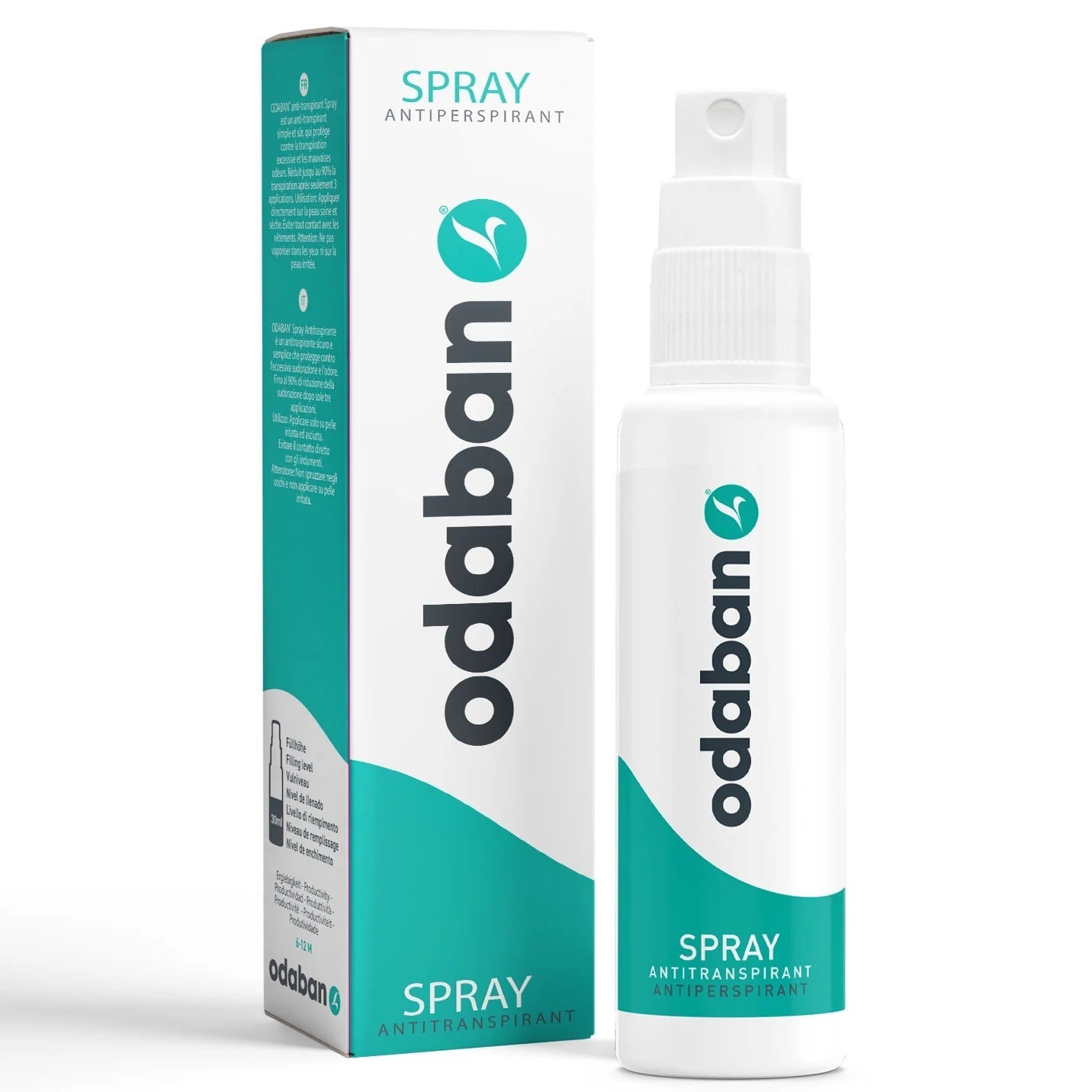 Kit Antitranspirante Odaban Spray + Deo Stick - Tratamiento Sudoración Excesiva Axilas