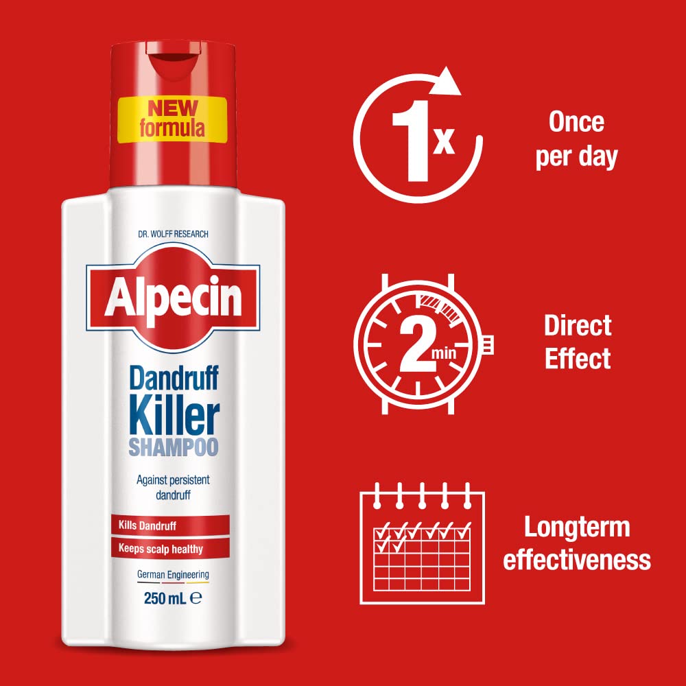 Shampoo Alpecin Dandruff Killer 250ml Unisex - Elimina y Previene la Caspa