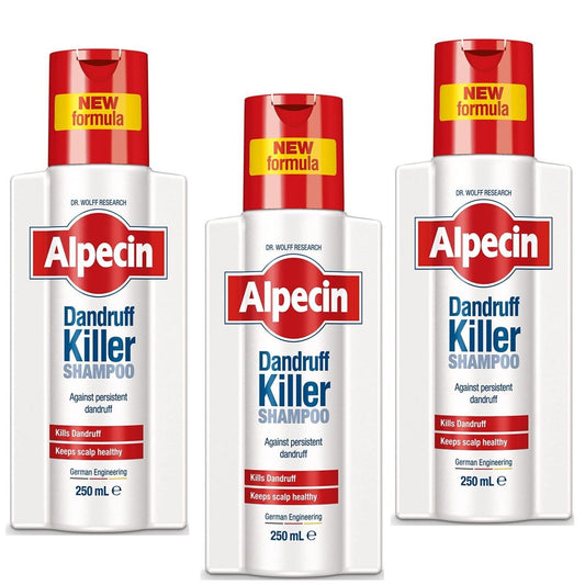 Shampoo Alpecin Dandruff Killer Triple Pack - Elimina y Previene la Caspa