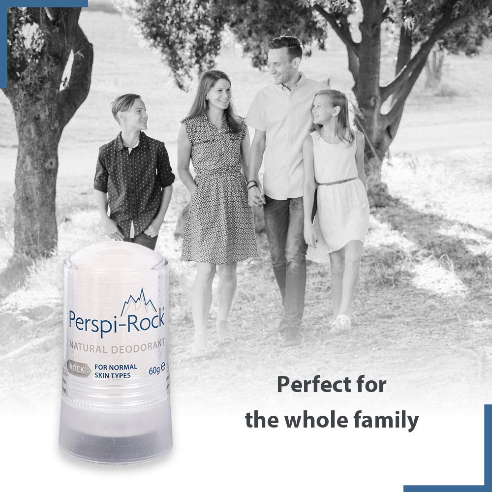 Desodorante Natural Perspi-Rock Barra 60g Unisex - 100% Libre de Químicos / 24 Horas de Protección